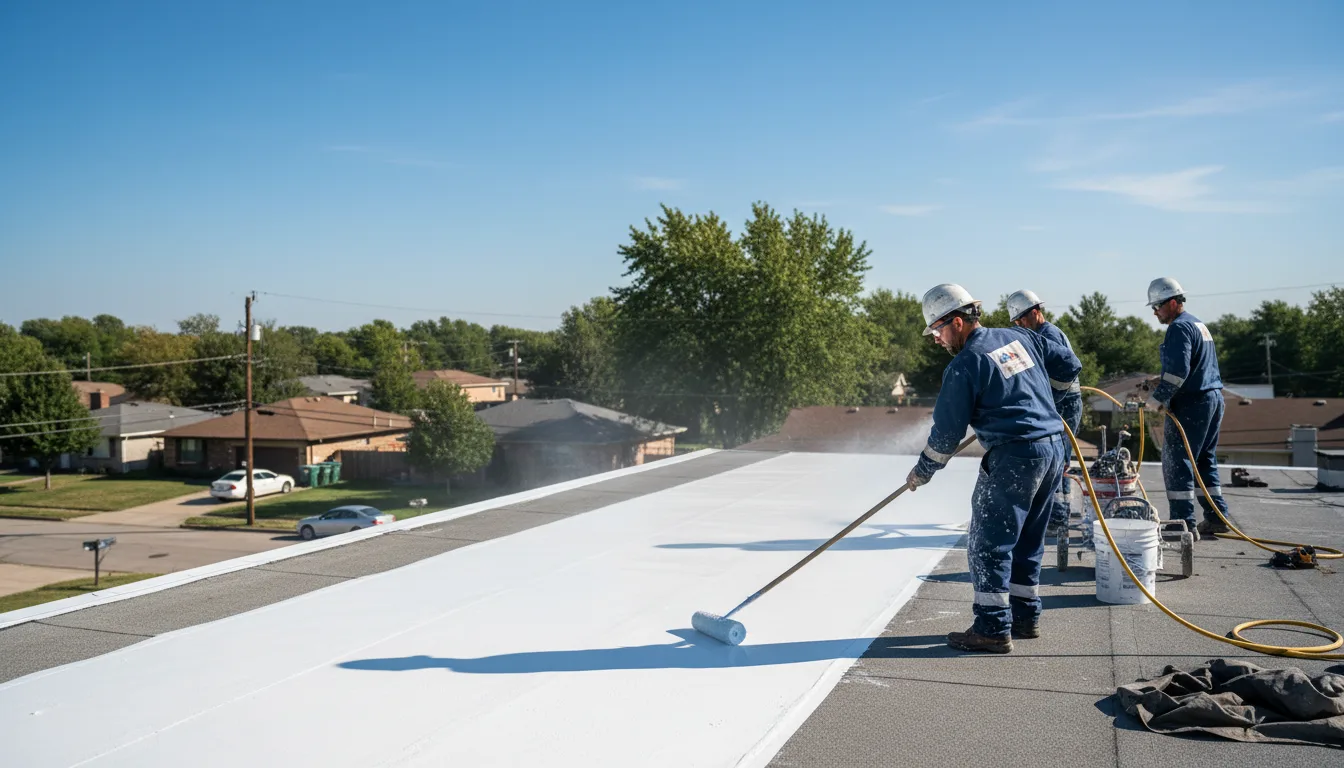 Commercial roof coating in Clayville, RI near me